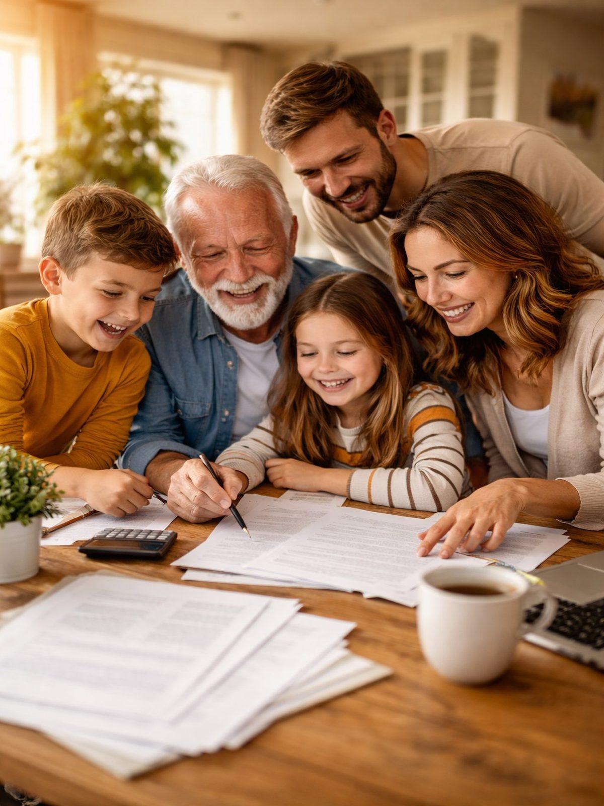 A mother and young daughter smiling together at home, representing family security and peace of mind